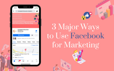 Three Major Ways to Use Facebook for Marketing